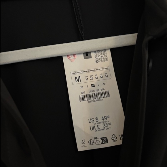 Zara Black Button-Up Dress - Picture 2 of 2